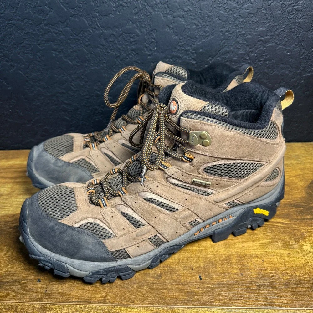 Merrell Moab 2 Mid J06051W Earth Suede Waterproof Hiking Boots Mens 13 Wide